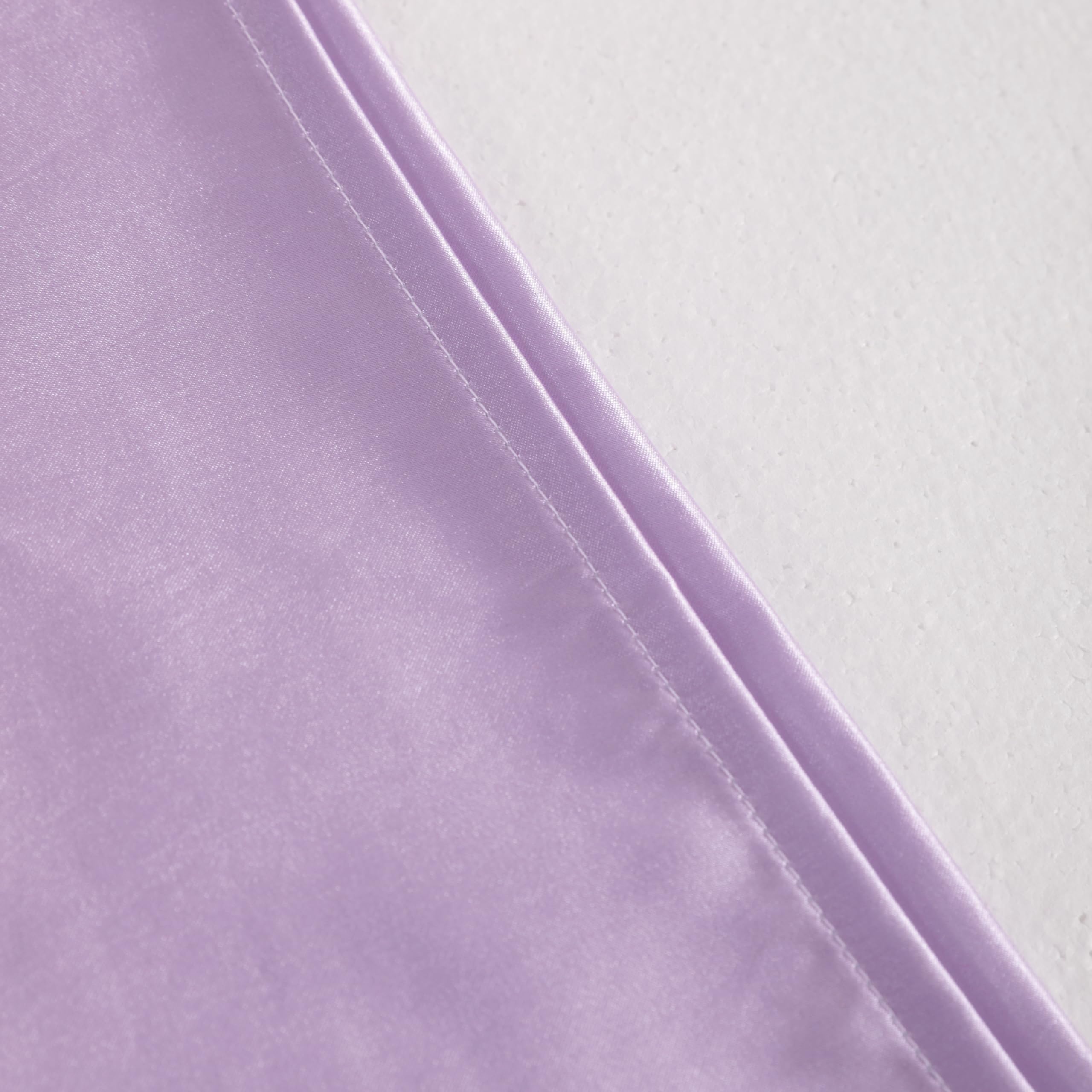 Ntbay 2 Pack Satin Standard Pillowcases For Hair And Skin, Luxurious And Silky Pillow Cases With Envelope Closure, 20X26 Inches, Light Purple